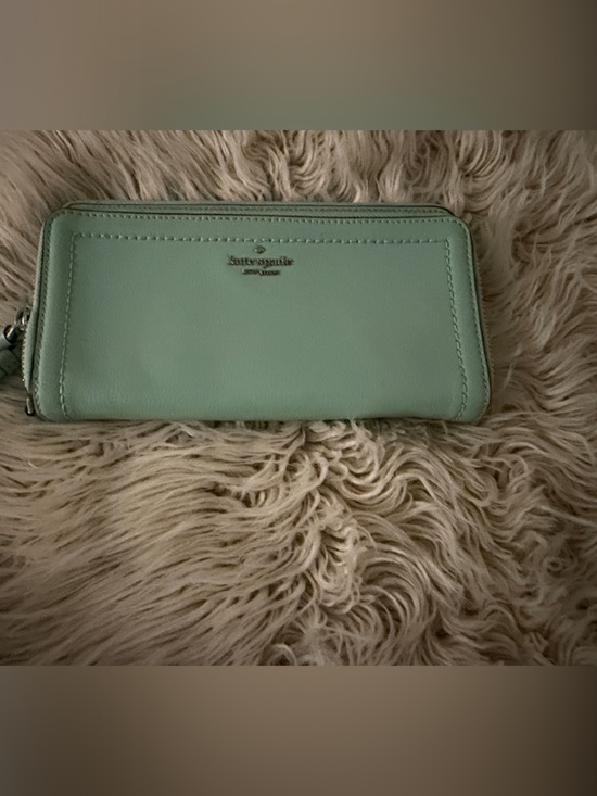 kate spade Handbags - kate spade Mint Green Zip-Around Leather Wallet